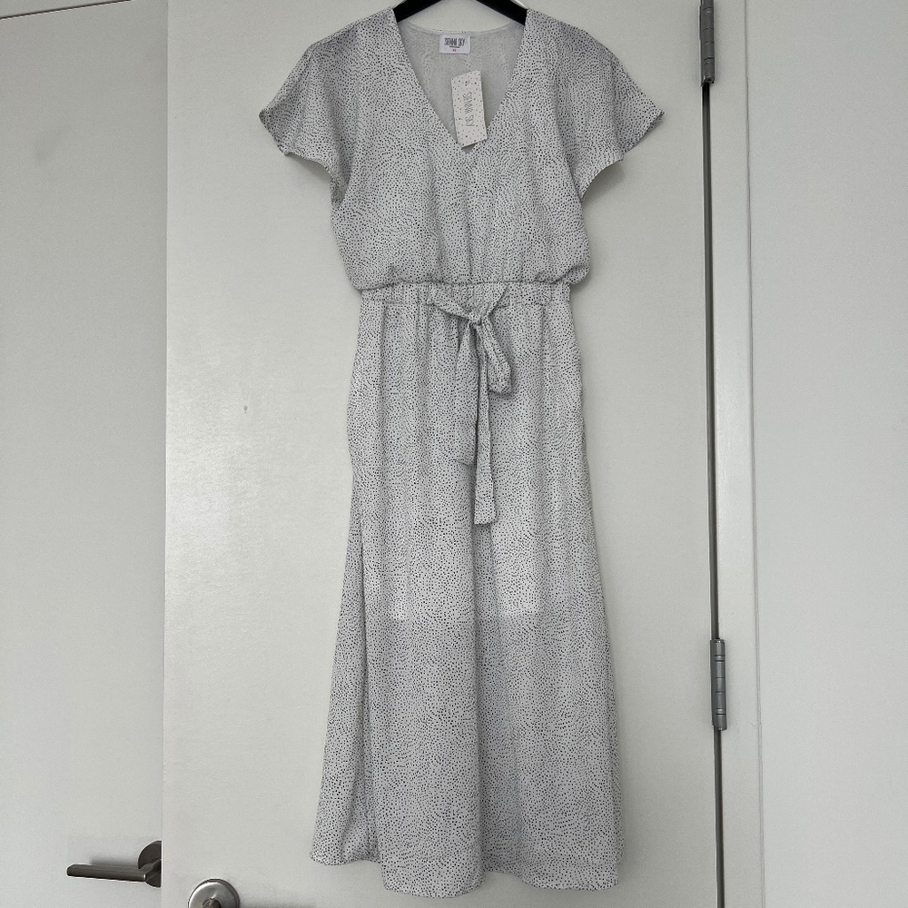 NWT Sienna Sky  Polka Dot Midi Dress